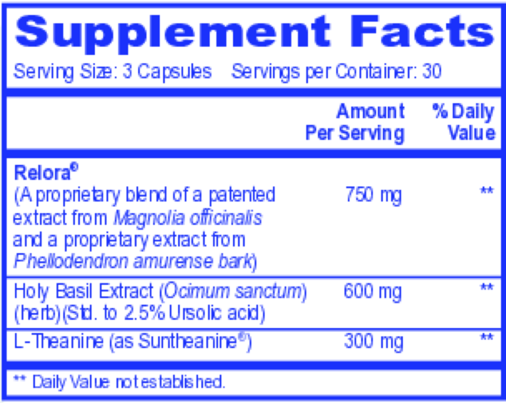Quicalm label