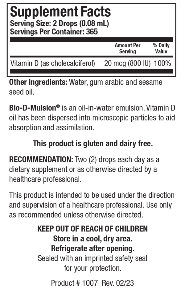 Biotics Research - Bio-D-Mulsion®