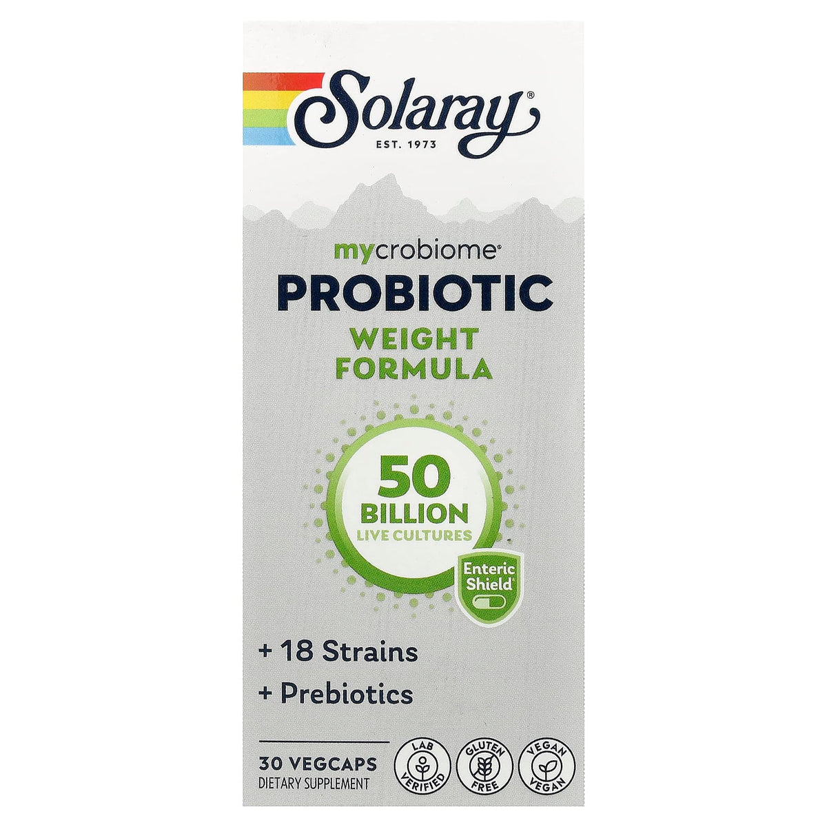 Solaray Mycrobiome Probiotic Weight Formula 50B Once Daily (F) — view 2