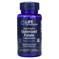 Life Extension - High Potency Optimized Folate 8500mcg, 30 Tablets