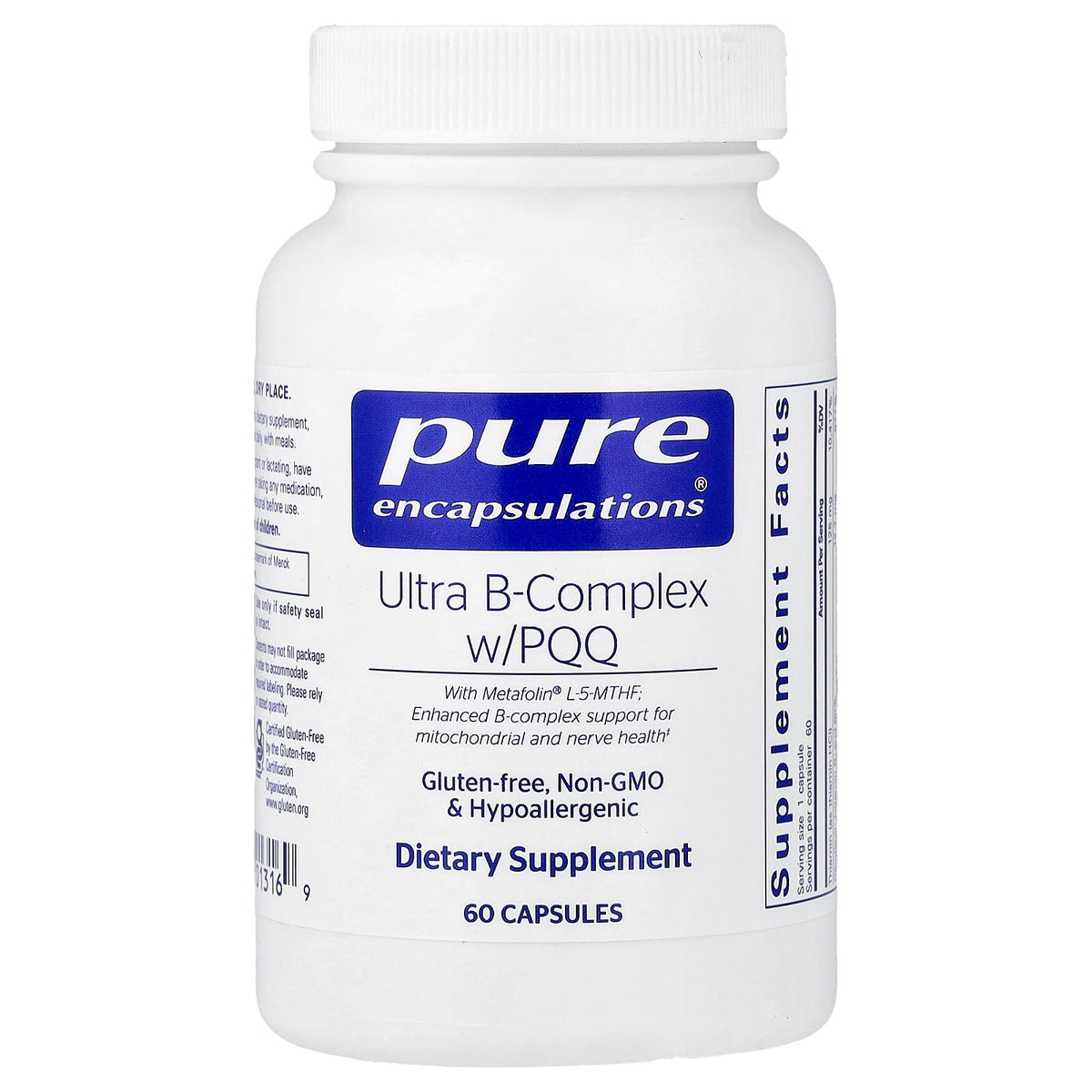 Pure Encapsulations Ultra B-Complex w/PQQ