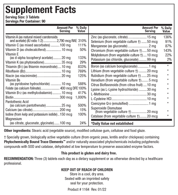 Biotics Research - Bio-Multi Plus™ Fe & Cu Free