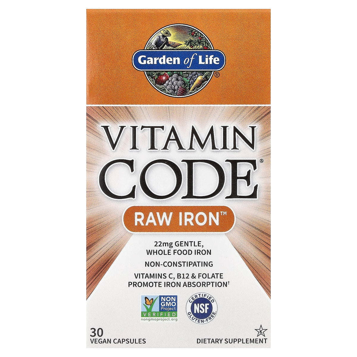 Garden of Life - Vitamin Code RAW Iron