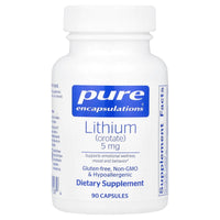 Pure Encapsulations - Lithium (Orotate) 5mg