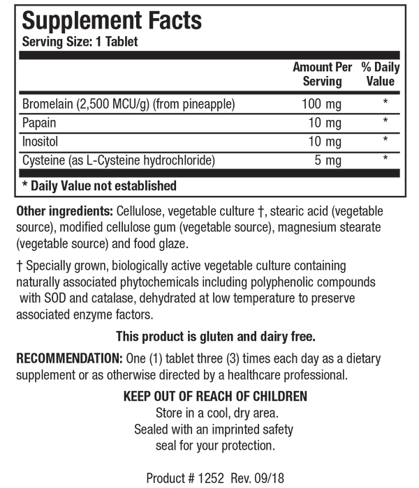 Biotics Research - Bromelain Plus™ (Lactose Free)