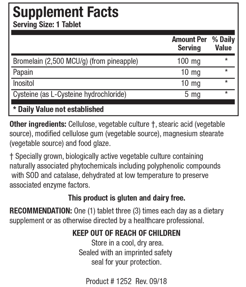 Biotics Research - Bromelain Plus™ (Lactose Free)