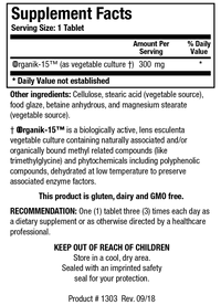 Biotics Research - OOrganik-15™