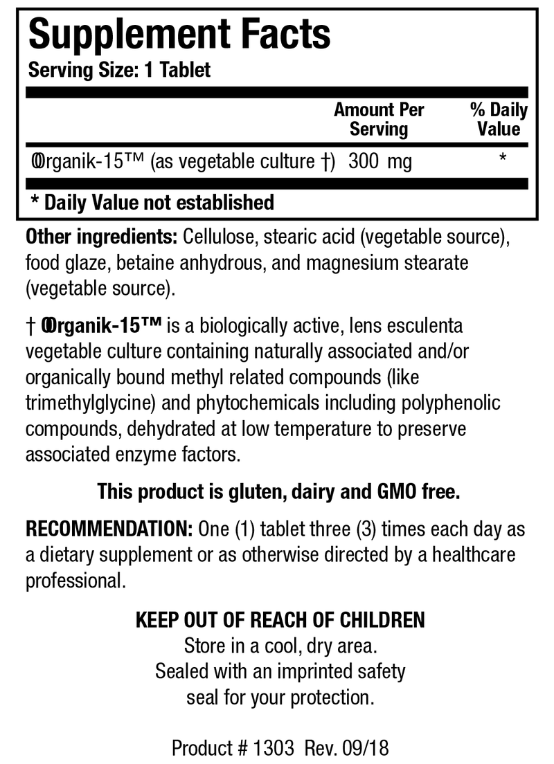 Biotics Research - OOrganik-15™