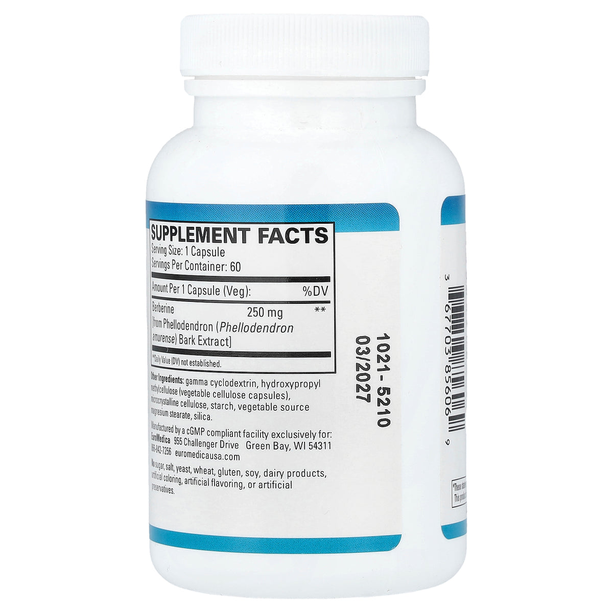 EuroMedica - Berberine Ultra Absorption - Metabolic Support