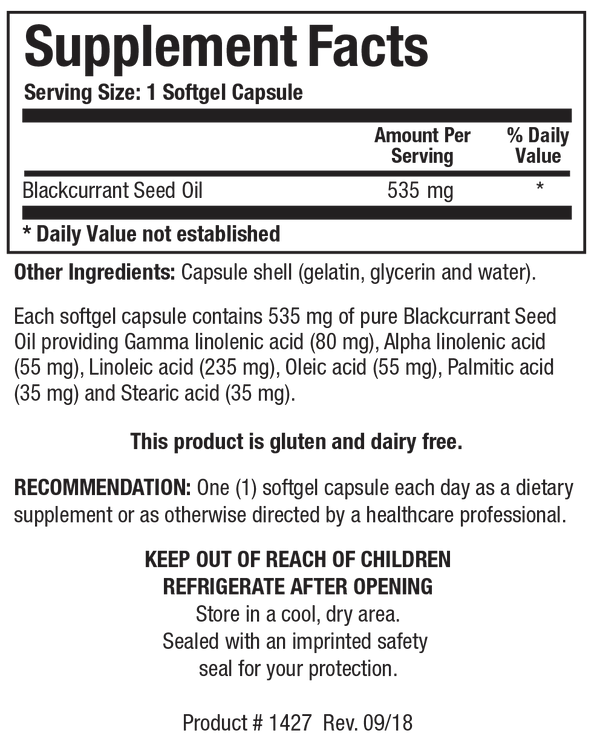 Biotics Research - Blackcurrant Seed Oil