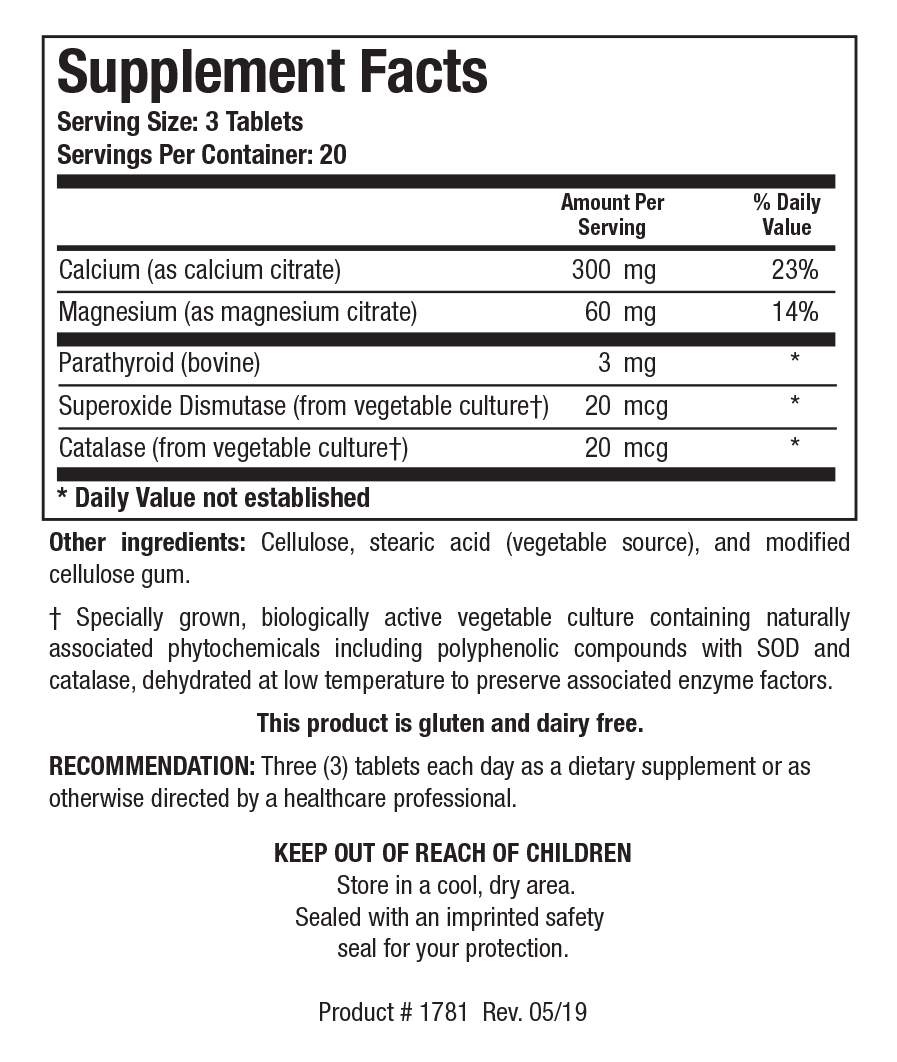 Biotics Research - Ca/Mg-Plus™ (with parathyroid)