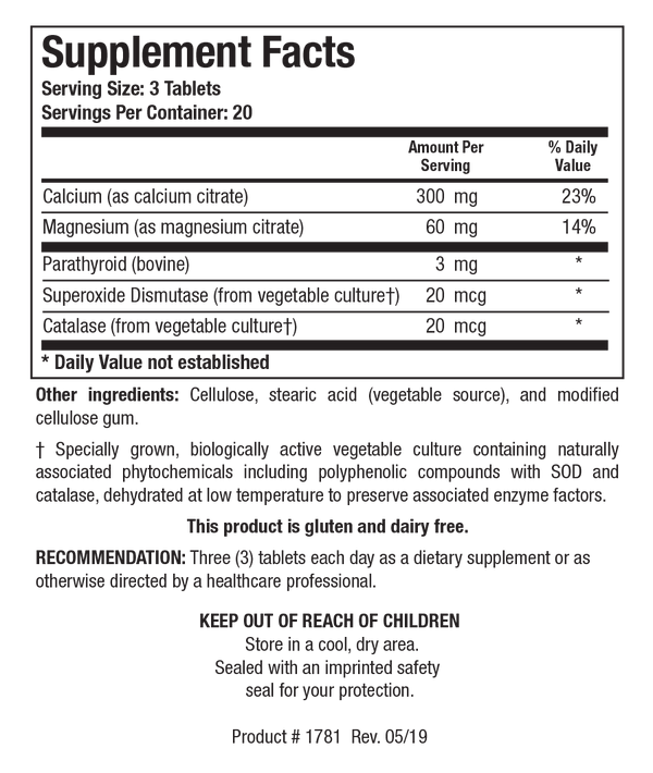 Biotics Research - Ca/Mg-Plus™ (with parathyroid)