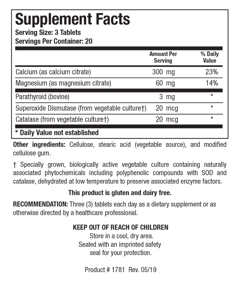 Biotics Research - Ca/Mg-Plus™ (with parathyroid)