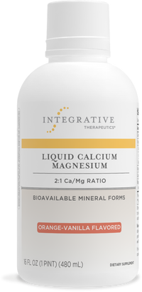 Integrative Therapeutics - Liquid Calcium Magnesium Orange-Vanilla 2:1