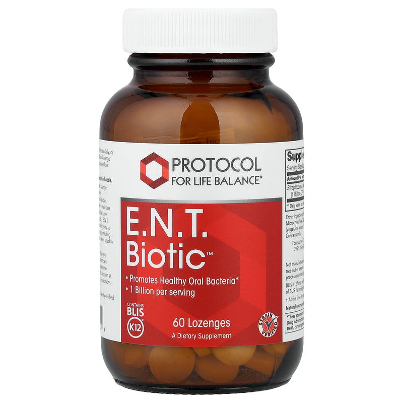 Protocol for Life Balance - E.N.T. Biotic BLIS K12 probiotic