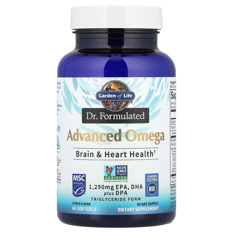 Garden of Life - Dr. Formulated Advanced Omega Lemon