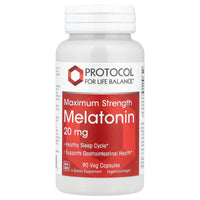 Protocol for Life Balance - Melatonin Maximum Strength 20 mg