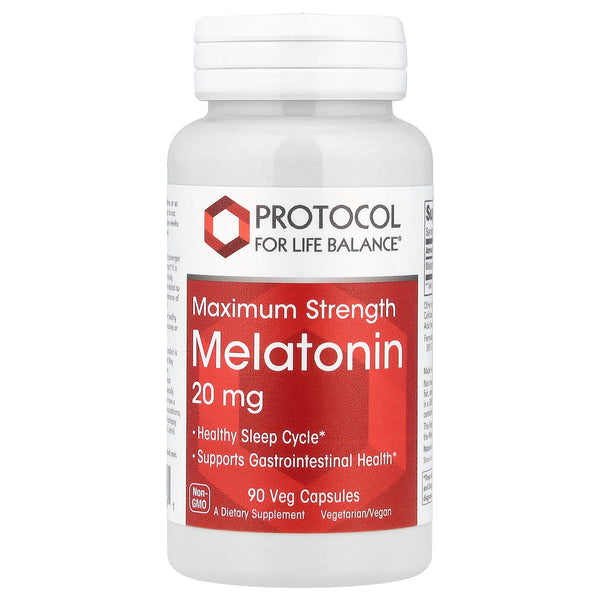 Protocol for Life Balance - Melatonin Maximum Strength 20 mg