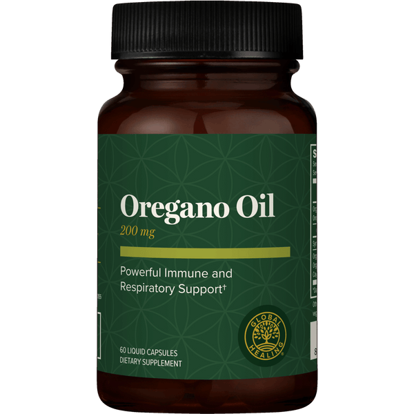 Global Healing Center - Oregano Oil 200 mg, Liquid Capsules