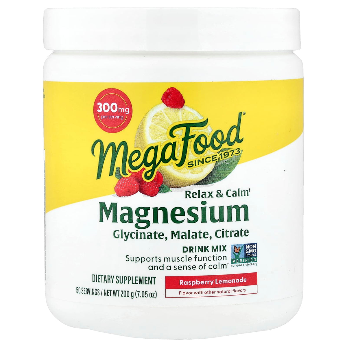 MegaFood Relax + Calm Magnesium Powder-Blackberry Hibiscus Oasis Flavor — view 2
