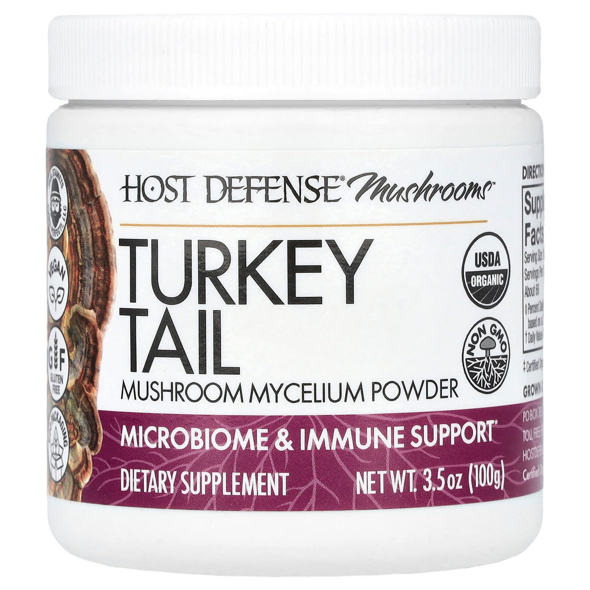 Host Defense Organic Turkey Tail Powder — view 2
