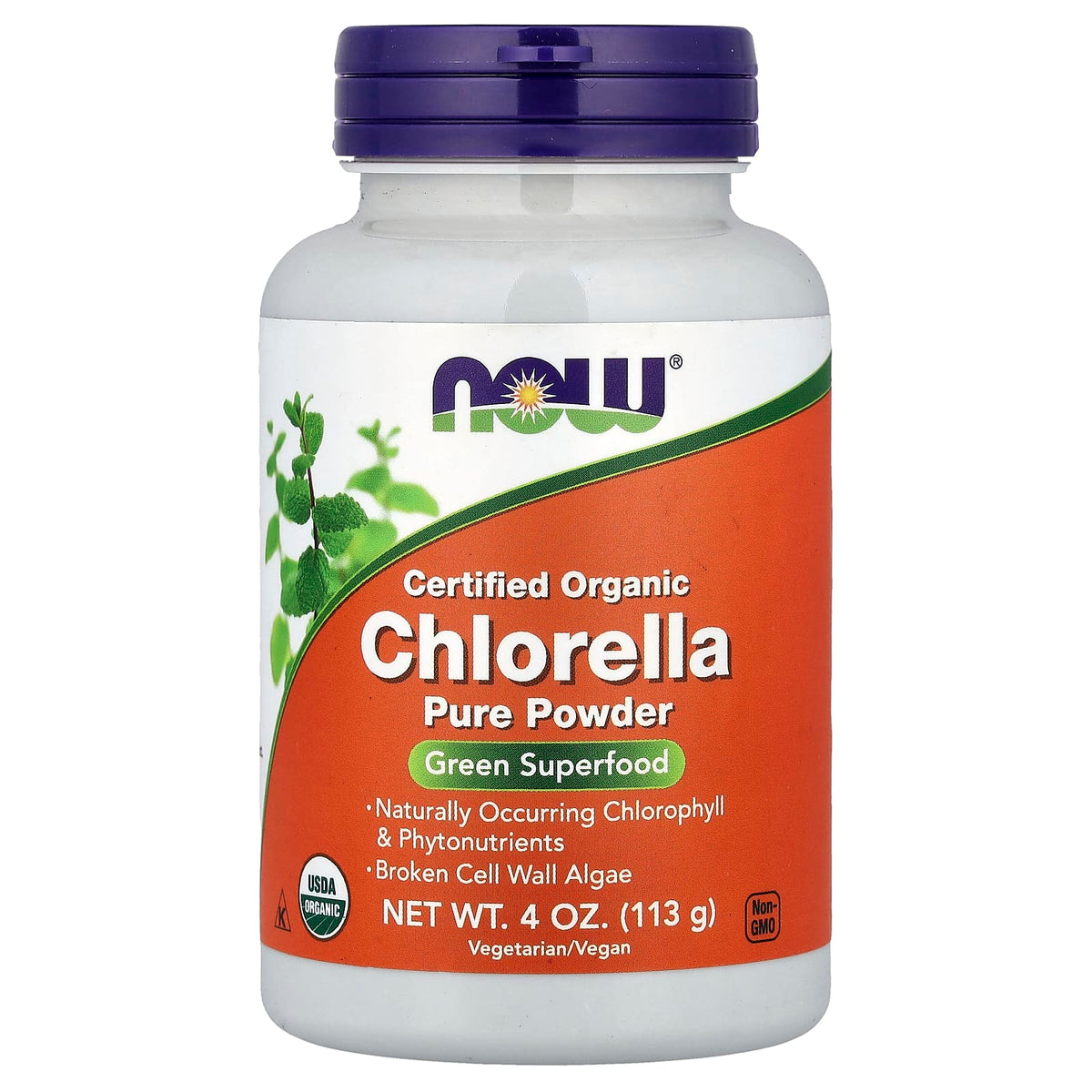 NOW Foods Organic Chlorella 500mg — view 2