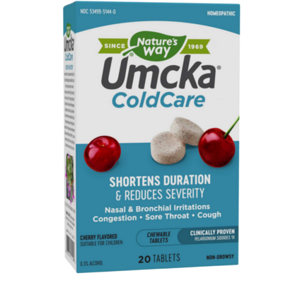 Nature's Way - Umcka® ColdCare Cherry Flavor Chewable