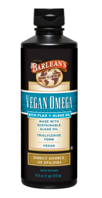 Barlean's Organic Oils - Vegan Omega; Flax & Algae Oil Blend