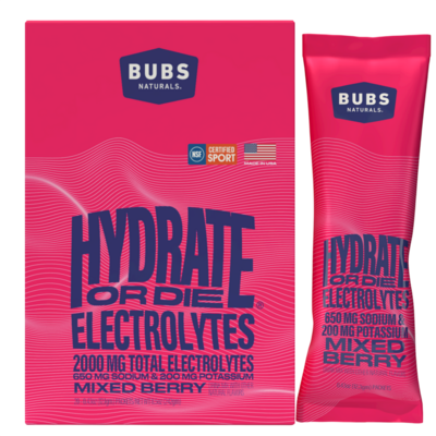 Bubs Naturals - Hydrate or Die Electrolytes - Mixed Berry
