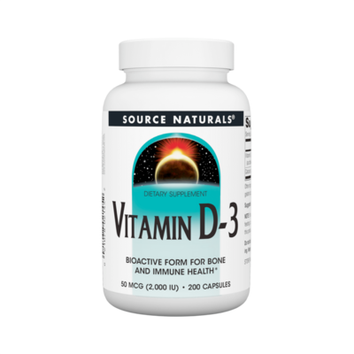 Source Naturals - Vitamin D3 2000IU