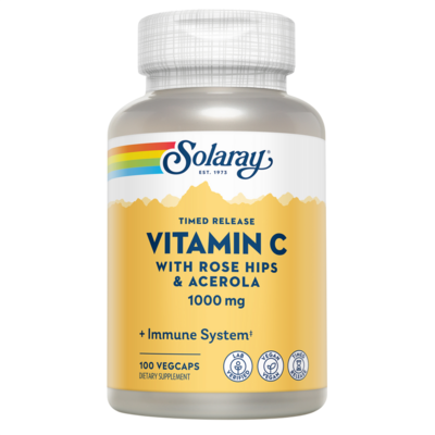 Solaray - Vitamin C with Rose Hips & Acerola, Two-Stage Timed-Release