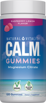 Natural Vitality MAX CALM Magnesium Citrate + Glycinate Gummies Raspberry Lemon — Natural Vitality supplement — view 2