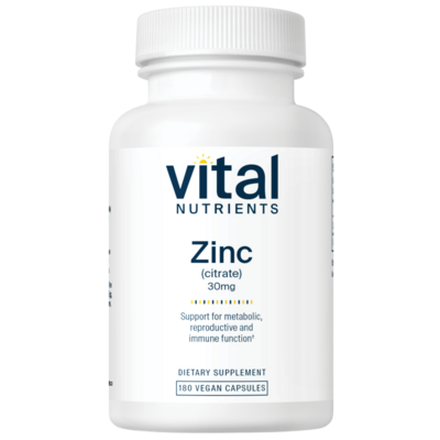 Vital Nutrients - Zinc (Citrate) 30mg 90c — Vital Nutrients supplement