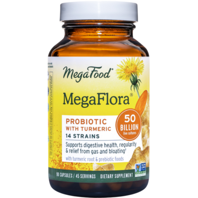 MegaFood - MegaFlora® Probiotic with Turmeric