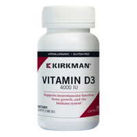 Kirkman Professional - Vitamin D-3 4000 IU Capsules - Hypoallergenic