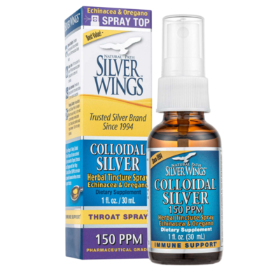 Natural Path Silver Wings - Colloidal Silver 150 PPM Herbal Spray