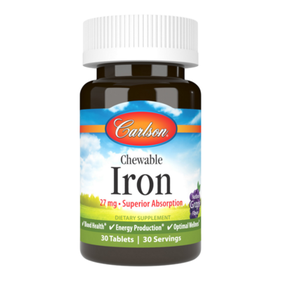 Carlson Labs - Chewable Iron - Grape
