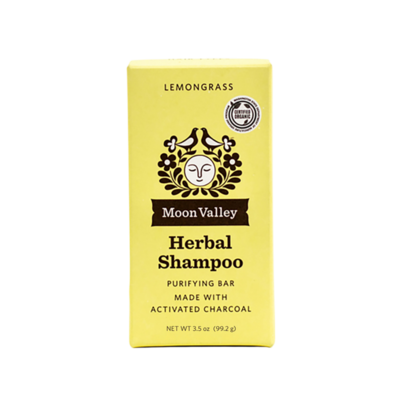 Moon Valley Organics - Herbal Shampoo Bar - Lemongrass Charcoal