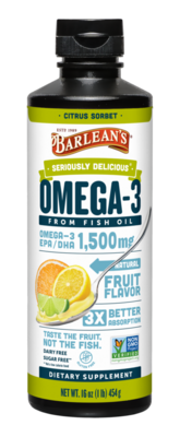 Barlean's Organic Oils - Seriously Delicious High Potency Citrus Sorbet
