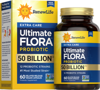Renew Life - Ultimate Flora Extra Care Probiotic, 50 Billion CFU