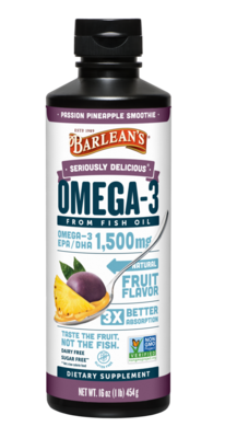Barlean's Organic Oils - Seriously Delicious High Potency Passion Pineapple Smoothie
