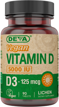 Deva Nutrition - Vegan Vitamin D3 - 5000 IU