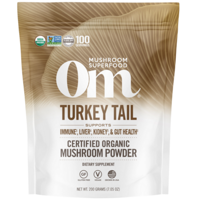 Om Organic Mushroom Nutrition - Turkey Tail (Trametes versicolor)
