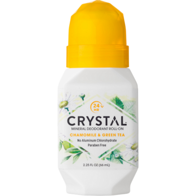 Crystal - Chamomile & Green Tea Roll On Deodorant