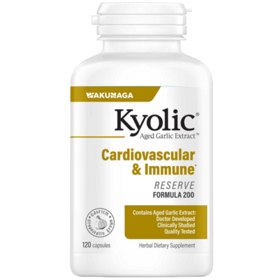 Wakunaga - Kyolic Aged Garlic Extract Formula 200 - Cardiovascular & Immune, Reserve