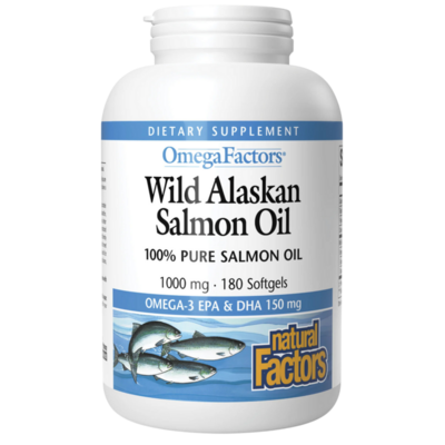 Natural Factors - Wild Alaskan Salmon Oil 1000mg