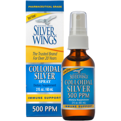 Natural Path Silver Wings - Colloidal Silver 500PPM Spray