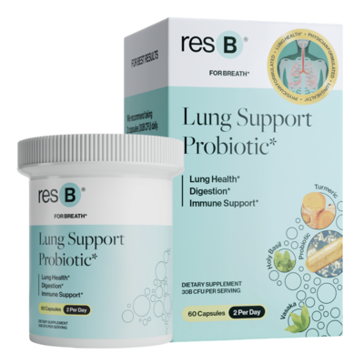 Resbiotic Nutrition - PRO resB Lung Support Probiotic 2-Pack of 60 Capsules