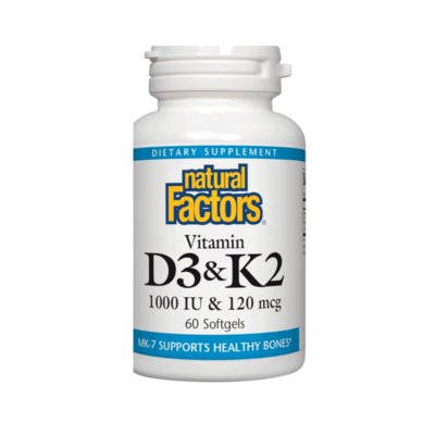 Natural Factors - Vitamin D3 & K2