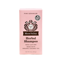 Moon Valley Organics - Herbal Shampoo Bar - Pink Geranium